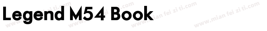 Legend M54 Book字体转换